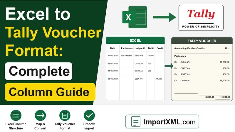 Excel to Tally Voucher Format Guide