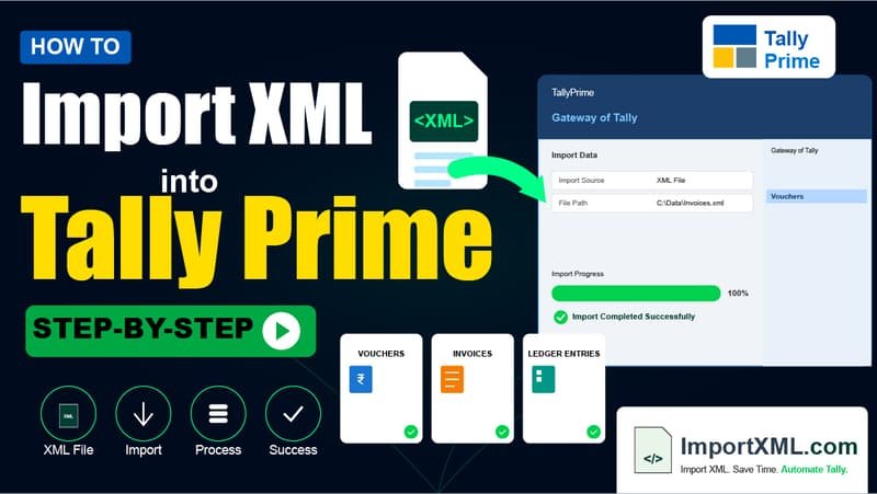 How to Import XML in Tally Prime