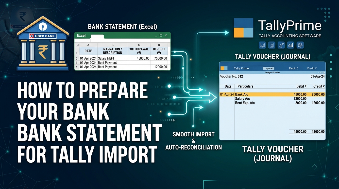How to Prepare Your Bank Statement for Tally Import